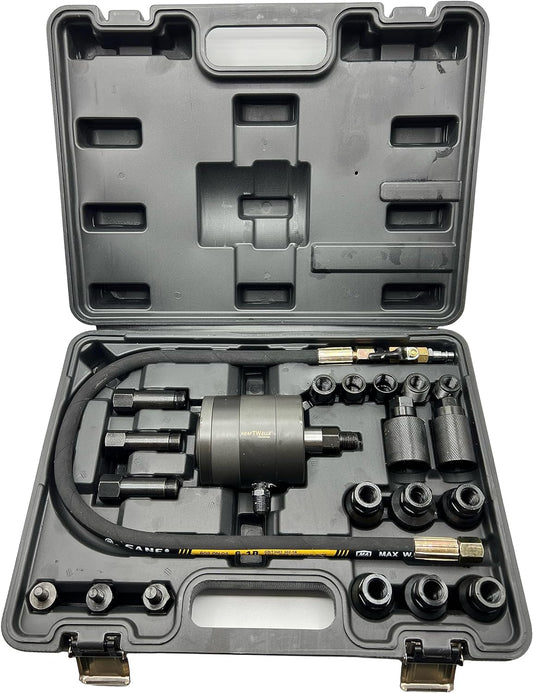 Estrattore pneumatico per iniettori diesel + adattatore bosch delphi denso siemens per lo smontaggio di iniettori common rail cdi