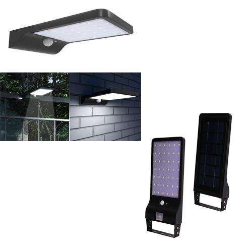 Faro  ad energia solare a led fotovoltaico con sensore 20w