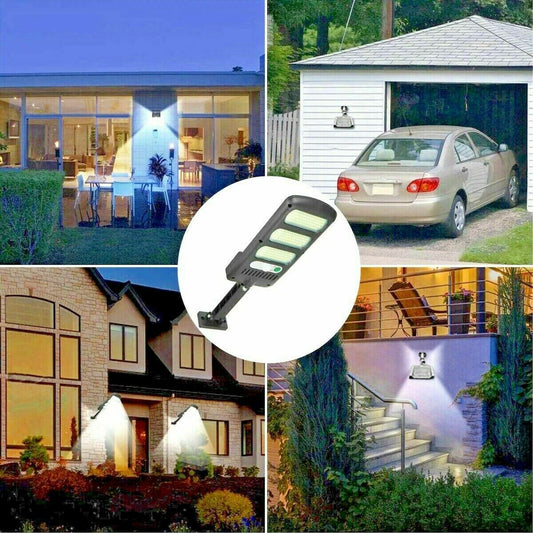 Faro lampione stradale pannello solare fotovoltaico 128 led smd