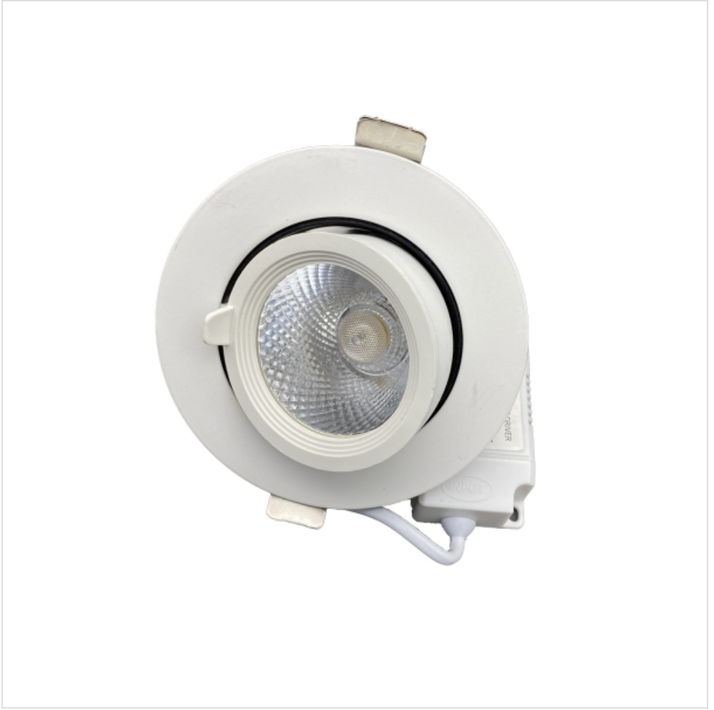 Faro led cob 12w a incasso orientabile 360 gradi