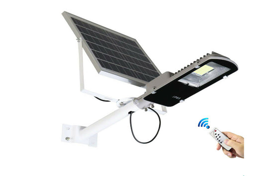 Faro led lampione stradale da 30w, 200 o 300w luce fredda con pannello solare e staffa esterno