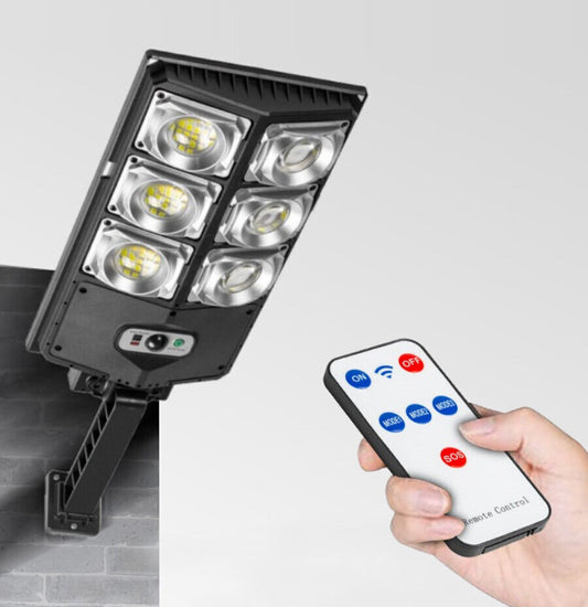 Faro mini lampione stradale solare sensore di movimento fotovoltaico180 led