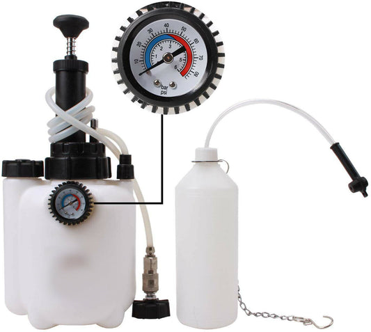 Kit 3lt per spurgo freni frizione auto pompa aspirazione ricambio liquido freni