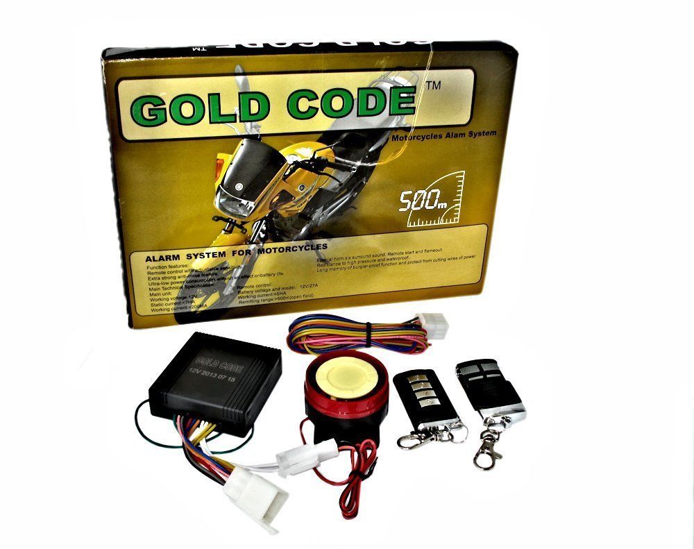Kit antifurto allarme per moto universale sirena 125 db con telecomando