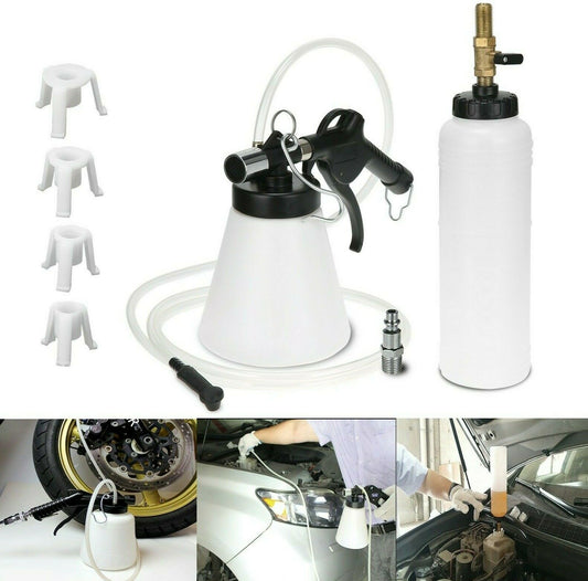 Kit aspirazione spurgo olio liquidi freni pneumatico 0.75lt auto scooter moto