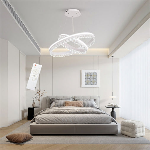 Lampadario a led con luci incorporato a led v623