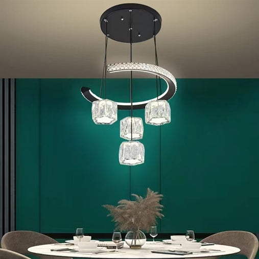 Lampadario con luci incorporato a led si può cambiare 3 tonalità di luce calda, naturale e fredda 201010