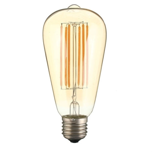 Lampadina led e27 8w modello st64 oro lampadine attacco grosso vite