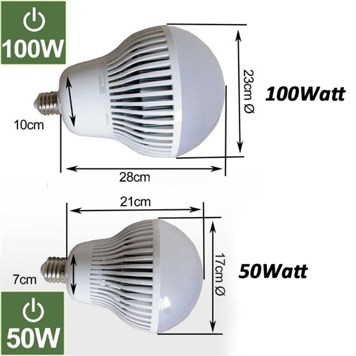 Lampadina led e40 230v per campana industriale e27 possibile addat