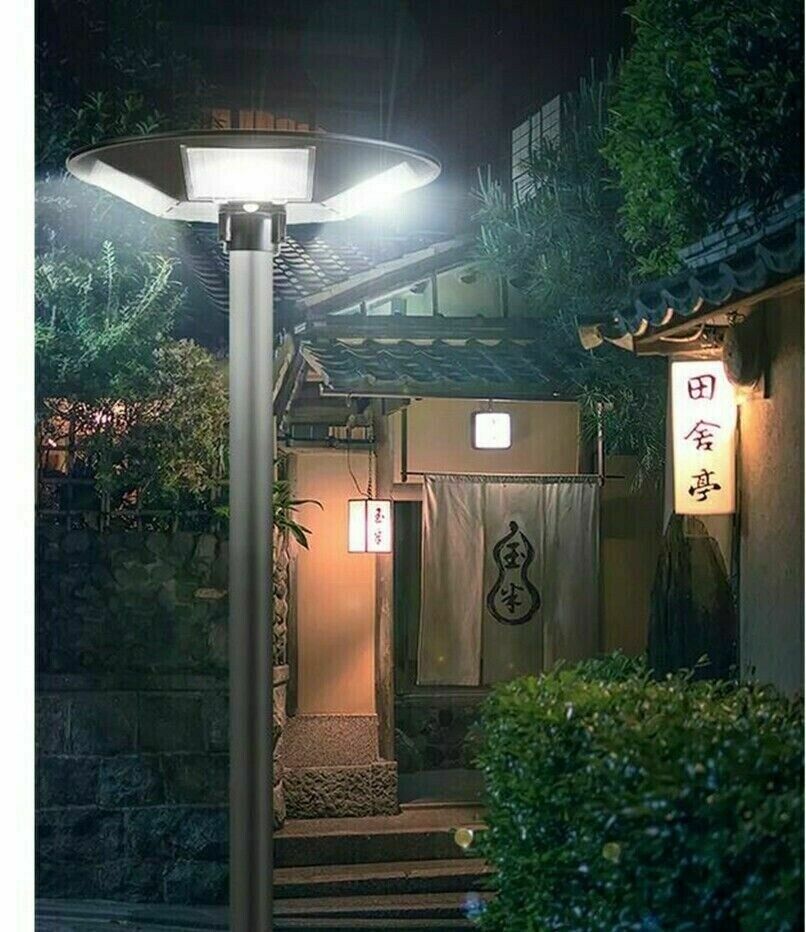 Lampione led solare per giardino da 300w faro con sensore di movimento e telecomando