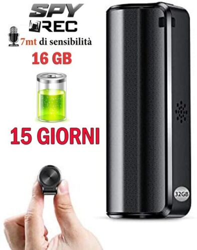 Micro registratore spia audio calamita attivazione vocale 15 giorni