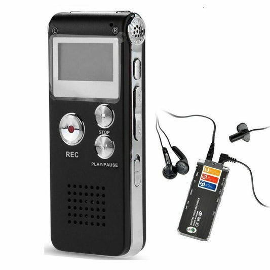 Mini registratore digitale 8 gb usb ocale telefonico spia vox ricaricabile