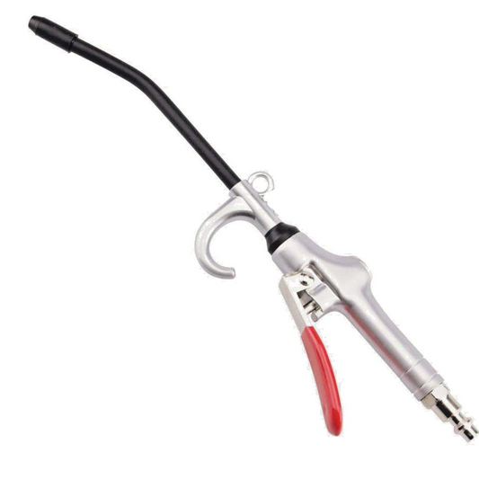 Pistola soffiaggio aria compressa per compressore innesto rapido canna 120mm
