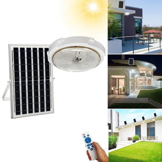 Plafoniera a led 200w circolare con sensore pannello solare 6500k