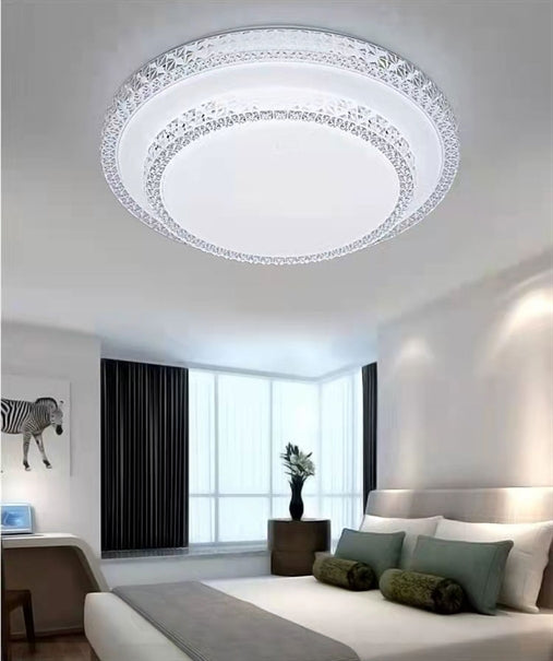 Plafoniera led da 36w 50cm degign elegante, lampada a parete effetto stellato pl-36w