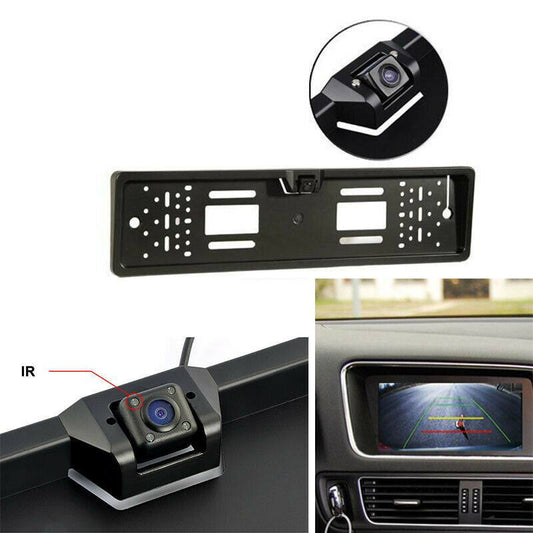 Portatarga con telecamera visione notturna a 4 led