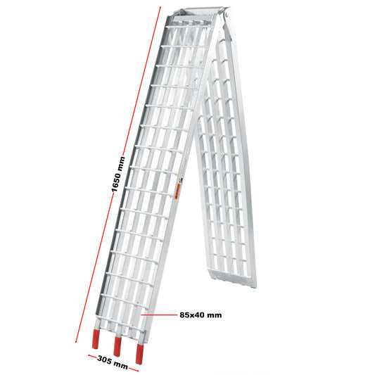 Rampa di carico 310cm 540kg ripiegabile in alluminio per moto e quad rampa carico moto
