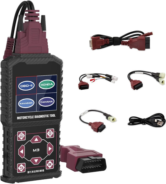Scanner diagnostico obd2 per moto multimarca – lettura codici errore e diagnosi completa