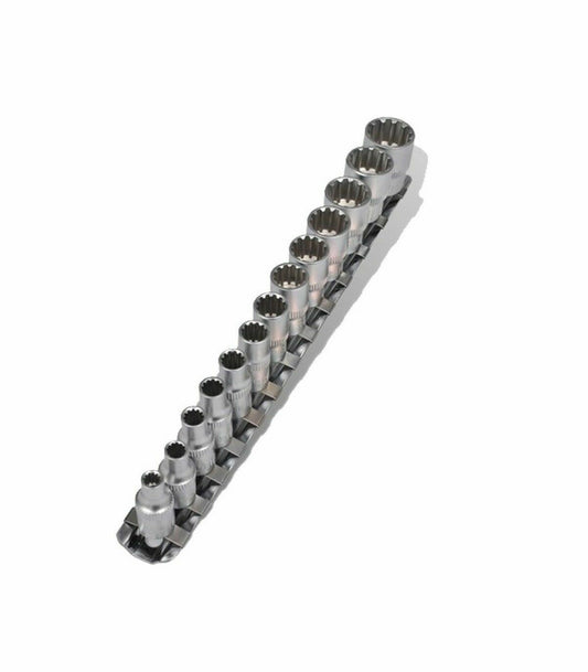 Set 13 pz bussole 1/4" metriche multilock bussola 4 - 14 mm poligonali
