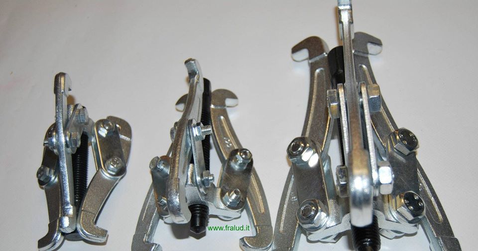 Set 3 estrattori interni ed esterni per cuscinetti a tre griffe 75 100 150 mm