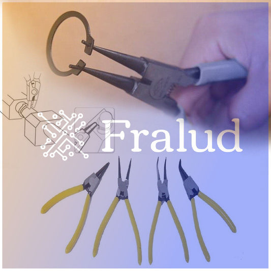 Set pinze per anelli elastici seeger – 4 pezzi da 330 mm con punte ø 2,4 mm