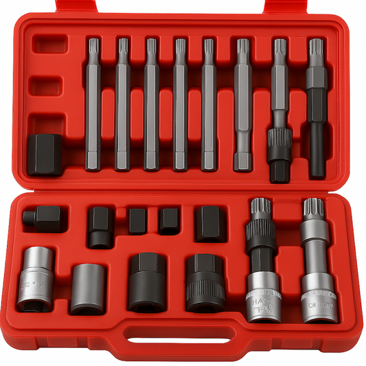 Set professionale da 13 pezzi – chiavi per smontaggio puleggia e alternatore auto