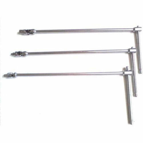Set chiavi a t snodata snodo lunga per bussole attacco quadro da 1/2 " 1/4 " 3/8
