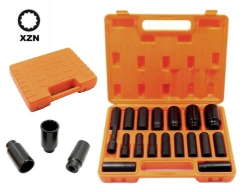 Set chiavi a bussola ad impatto da 1/2 80 mm milleriche profilo interno xzn