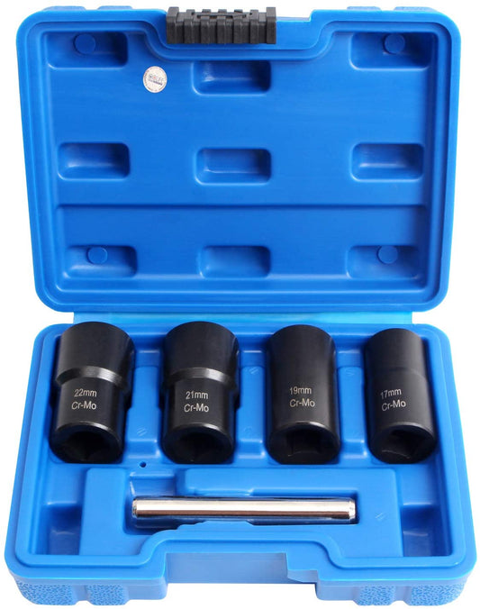 Set di 4 1/2' dado remover, estrattori per dadi e bulloni danneggiati rimozione di bulloni, 17-21mm