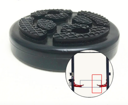 Tamponi tampone in gomma per ponte sollevatore ponti officina diametro 120 mm con fori