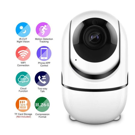 Telecamera ip cam camera hd 1080p led ir cut motorizzata onvif cloud storage