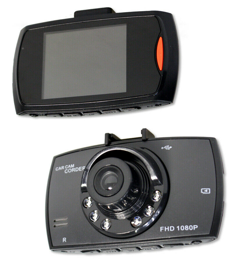 Telecamera auto schermo 2,4'' hd dash cam g sensor visione notturna 170° sd usb