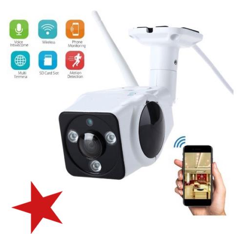Telecmera vr-k5 ip camera hd vr cam panoramica 360° sensore infrarosso wifi ip65