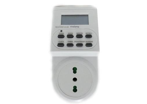Timer elettronico settimanale programmabile display lcd 230v temporizzatore s