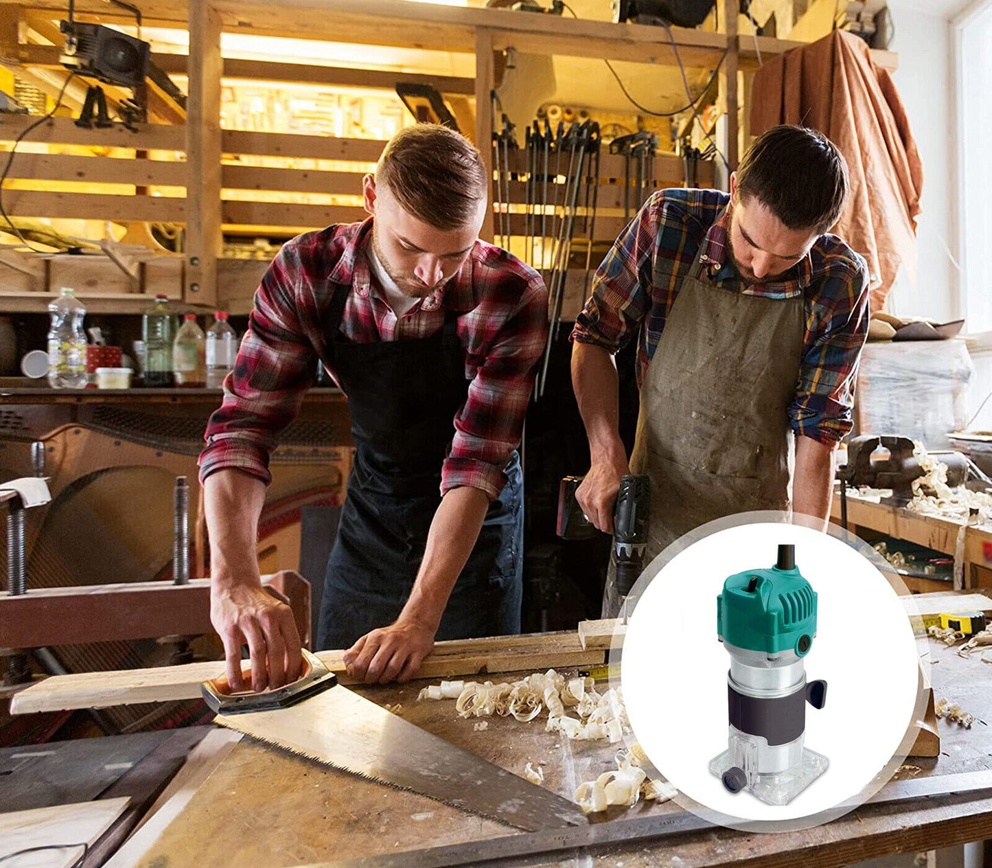 Fresatrice verticale elettrica rifilatrice fresa per legno trimmer 750W