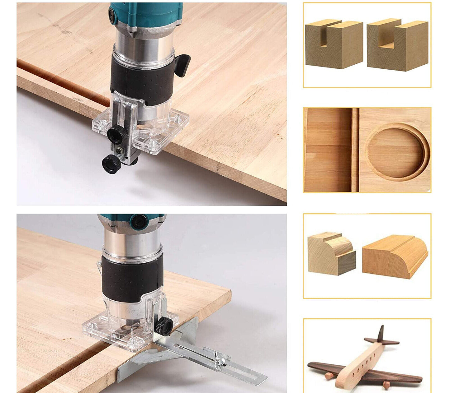 Fresatrice verticale elettrica rifilatrice fresa per legno trimmer 750W