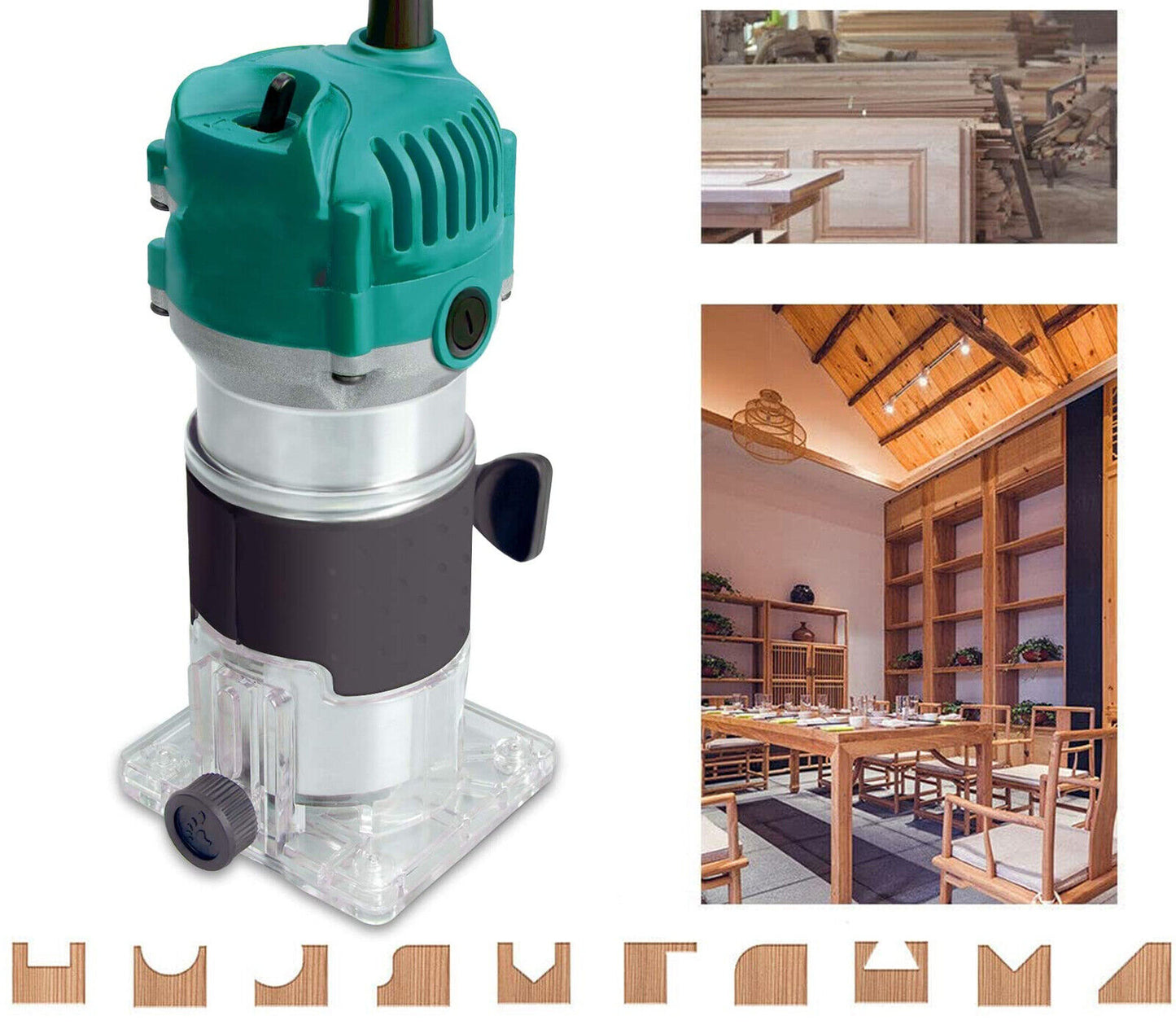 Fresatrice verticale elettrica rifilatrice fresa per legno trimmer 750W